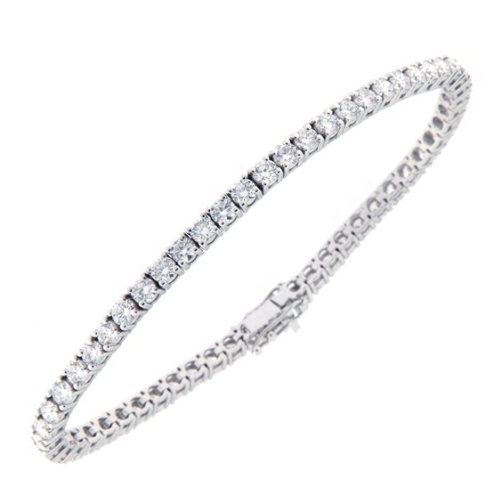 Bracciale Fanton Gioielli Donna TENNIS DIAMANTI in Oro bianco Diamante 5.48 Ct MR0113323 - MR0113323